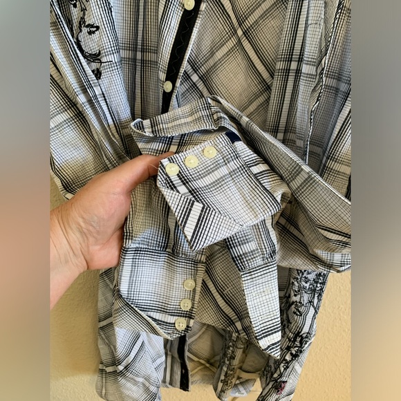 English Laundry Christopher Wicks Hand Sewn Embroidered Shirt 🌴 - Picture 8 of 14